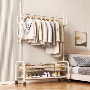 Porte-vêtements suspendu simple pour intérieur, sur pied, pour chambre à coucher, usage domestique, vente directe usine - Product Image 1