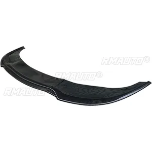 3PCS for Chrysler 300 C S SRT 2015-2023 Glossy Black Car Front Bumper Lip <b>Splitter</b> Spoiler Body Kit Carbon Fiber Style - Product Image 3