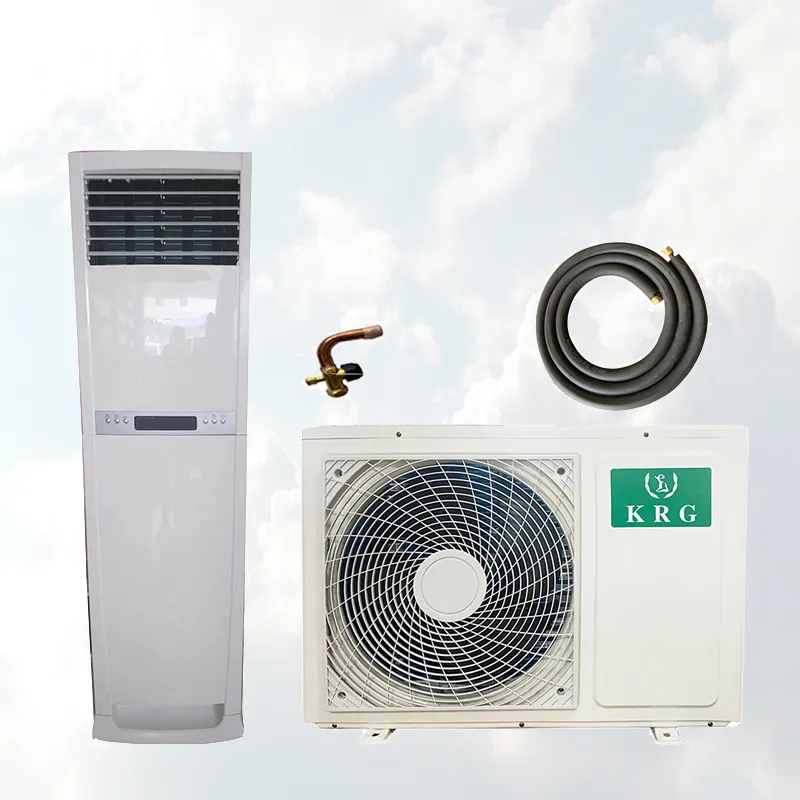 36000BTU floor standing inverter high efficiency air conditioner 4hp with heating function R32 standing ac 380V ac system