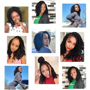 Cheveux au crochet Spring Twist, 30 mèches, tresses Spring Twists volumineuses, tresses au crochet Spring Twist tendance pour femmes noires - Product Image 4