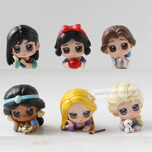 ของเล่นฟรีสำหรับเด็กผู้หญิง ตุ๊กตาเจ้าหญิงการ์ตูนยอดนิยม วัสดุ PVC สำหรับงานวันเกิด คริสต์มาส งานปาร์ตี้ ของขวัญใส่ถุงของขวัญ - Product Image 5