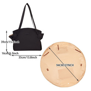 Bolsa de Playa de Gran Capacidad para Mujer, Plegable, Resistente a la Arena, Manta de Picnic, Perfecta para <span class=keywords><strong>Piscina</strong></span>, Camping y Playa - Product Image 2