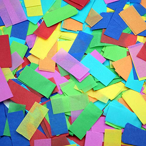 Papel de Confeti Biodegradable al por Mayor de 2*5cm, Confeti Ignífugo para Bodas, Cumpleaños y Fiestas de Revelación de Género - Product Image 5