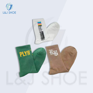 L & J <span class=keywords><strong>SOX</strong></span> Làm Của Riêng Bạn Biểu Tượng Tùy Chỉnh Vớ Cotton Chaussette Unisex Vớ Người Đàn Ông Kinh Doanh Crew Trắng Vớ - Product Image 2