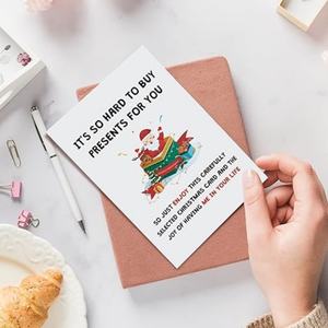 Divertido Folleto Navideño Humorístico, Impresión Digital, Laminado, Recubrimiento UV, para Hombres, Mujeres, Amigos y Familia - Product Image 2