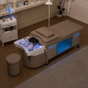 Multifunción reclinable cabeza Spa Masaje Tailandés con lámpara cabeza Spa champú cama - Product Image 2