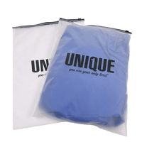 Sacs d'emballage personnalisés avec logo, en PE recyclable, écologiques, à fermeture éclair coulissante, de différentes tailles, noirs mats, pour chaussures