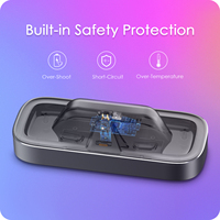 Chargeur rapide pour lunettes connectées avec indicateur LED et station de charge pour Oakley, Meta, Ray-Ban (Wayfarer, Skyler et Headliner)