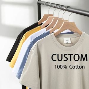 เสื้อยืดคุณภาพสูงลดราคา 200 GSM เสื้อยืดแบบยูนิเซ็กส์ เสื้อยืดเรียบสำหรับผู้ชาย พิมพ์ลายตามสั่ง เสื้อยืดเปล่าผ้าฝ้าย 100% สำหรับผู้ชาย - Product Image 1