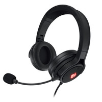 Casque de jeu Cherry Hc 2.2 avec microphone détachable, confortable à porter, casque filaire avec haut-parleurs de 50 mm, casque téléphonique