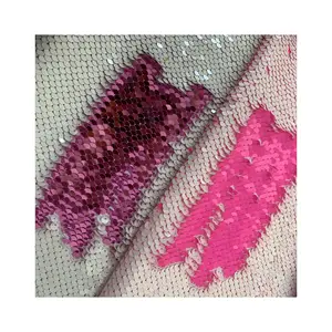 Wholesale new arrival colorful polyester sequin embroidery design velvet gradient glitter sequin fabric