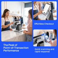 Sistem POS Desktop Android 10,95 Inci All-in-One Layar Sentuh Mesin Kasir dengan Printer Thermal untuk Toko Retail