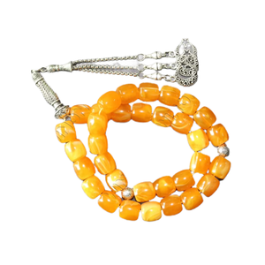 Pulsera de cuentas de resina epoxi musulmana Tasbih 33 cuentas de rosario 12*12mm Ámbar Oración Islámica Dhikr Misbaha Religión Islámica Eid Alta Calidad - Product Image 1