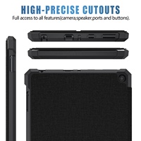 Étui compatible avec le tout nouveau Kindle Fire HD 8 & 8 Plus Tablet Origami Standing Shell Cover avec étui magnétique en TPU