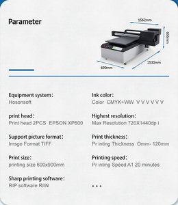 Colorsun A1 Large Sticker <b>Printing</b> <b>Machine</b> for Ceramic Phone case Acrylic 6090 UV Printer - Product Image 2