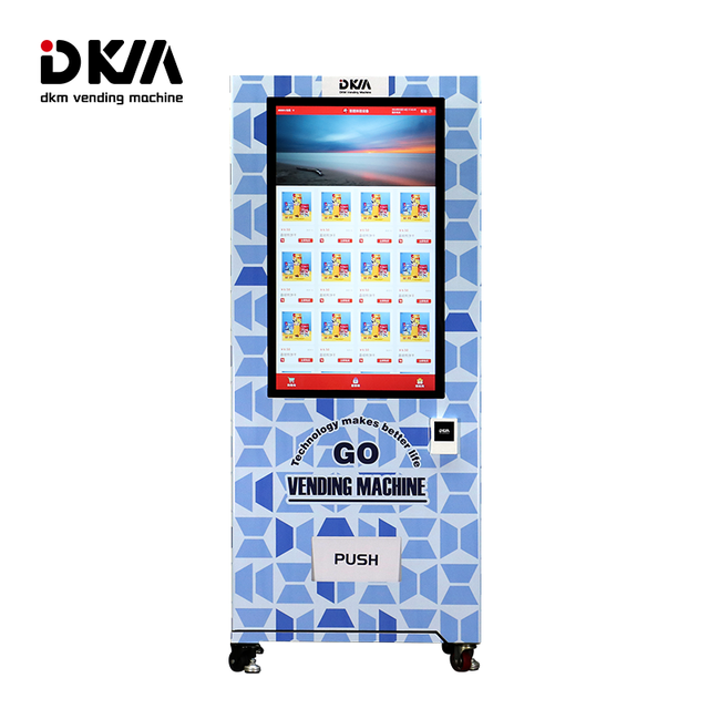 DKM China Bulk Large Capacity Touch Screen Fully Automatic Vending Machine With Card Reader