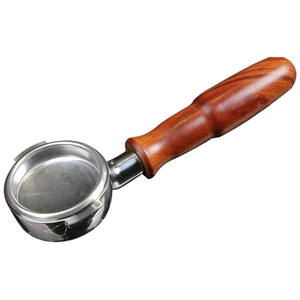 Porte-filtre sans fond pour café 51 mm avec logo personnalisé, double bec, machine à nettoyer Nuova, porte-filtre pour <span class=keywords><strong>Delonghi</strong></span> <span class=keywords><strong>Ec685</strong></span> - Product Image 1