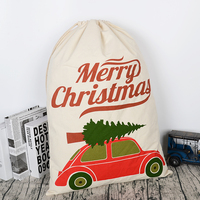 Sac cadeau de Noël écologique et recyclable |   Sac du Père Noël personnalisable |   Prix direct usine et faible MOQ acceptés