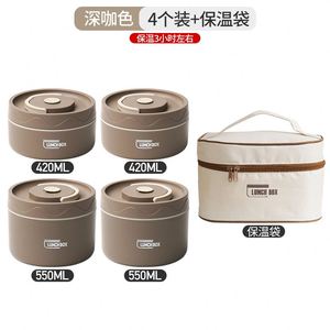 304 Stainless Steel Thermal Insulation Lunch Box Microwave Multi-layers Rotundity Food Grade Bento Lunch Box - Product Image 6