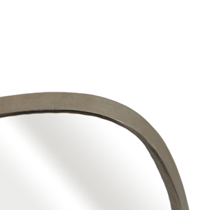 Specchio Decorativo da Parete, Forma Organica Irregolare, Cornice in Metallo, Vetro e Legno, Stile Moderno Casual, Decorazione per Casa, Ufficio, Camera da Letto, 17 - Product Image 5