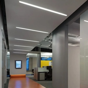 Luminaria LED Lineal Empotrada Moderna de 4 pies y 40W, Enlazable, para Gimnasio, Oficina, Librería, Hotel - Product Image 1