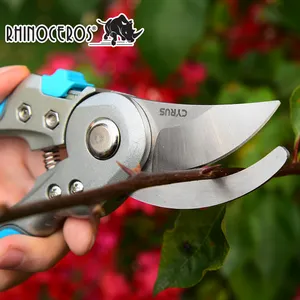 New Style Design Botanical Garden Blue Aluminium Handle Gardening Hand Pruner Garden Shears Scissors