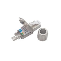 Cat6a RJ45 konektor kualitas tinggi 8P8C steker Toolless untuk FTP kabel Patch untuk aplikasi kabel Patch