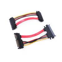 Cable de Alimentación y Datos SATA Serial ATA de 7+15 Pines, Macho a Hembra, para Posicionamiento GPS en Automóviles y Electrodomésticos