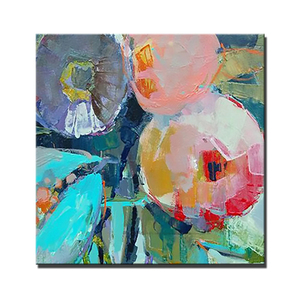 Peinture à l'huile sur toile personnalisée avec <span class=keywords><strong>photo</strong></span>, motif floral abstrait, pour dropshipping - Product Image 1