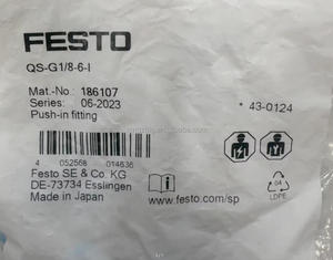 <span class=keywords><strong>FESTO</strong></span> <span class=keywords><strong>Raccord</strong></span> enfichable QS-G1/8-10-I-100 133000 <span class=keywords><strong>Raccord</strong></span> <span class=keywords><strong>pneumatique</strong></span> à connexion rapide G1/8 Filetage 10mm Tube OD pour <span class=keywords><strong>pneumatique</strong></span> industrielle - Product Image 5