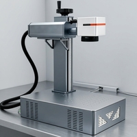 Máquina de Marcado Láser de Fibra de Escritorio Huike 20W 30W 50W, Grabador Compacto para Pequeños Talleres, para Trabajar en Materiales Metálicos y Plásticos