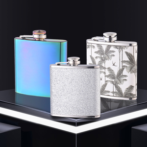 Sáng tạo nhà máy trực tiếp phẳng kim loại thép không gỉ <span class=keywords><strong>Hip</strong></span> <span class=keywords><strong>Flask</strong></span> cho whisky - Product Image 4