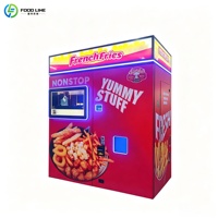 Distributeur automatique intelligent de frites, poulet frit et snacks chauds avec plusieurs modes de paiement