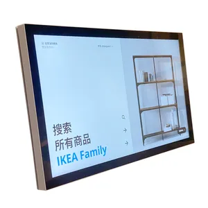 15.6-86 인치 LCD 비디오 터치 스크린 키오스크 벽걸이 형 디지털 간판 플레이어