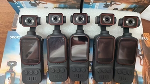 Cámara Corporal 2K con Micrófono Externo, Mini Cámara de Video y Audio de Bolsillo 270 °   Cámara Giratoria <span class=keywords><strong>para</strong></span> Deportes al Aire Libre, Ciclismo, Viajes y Vlogging - Product Image 5