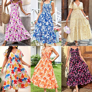 Robe longue de princesse avec <span class=keywords><strong>ceinture</strong></span>, motif floral 3D exquis, pour <span class=keywords><strong>femme</strong></span>, idéale pour les vacances – Nouvelle collection en gros - Product Image 4