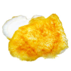 Housse de chaise en peau de mouton douce et moelleuse de luxe, coussin de siège, tapis tressé 100% laine, tapis en fourrure pelucheuse pour chambre à coucher, salon - Product Image 2