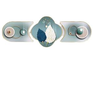 Salon peinture décorative en forme de <span class=keywords><strong>triptyque</strong></span> hexagonal peinture murale atmosphère invitant la richesse cristal porcelaine - Product Image 4