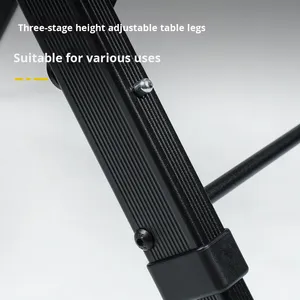 Yeni hafif alüminyum alaşım ayarlanabilir hız açık IGT açık kamp taktik katlanır masa dış mekan mobilyası 1-2 kişi - Product Image 4