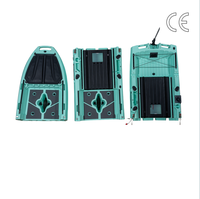 Kayak modulaire pliable à pédales en 3 sections de 14 pieds pour l'extérieur, nouvelle conception de coque en HDPE pour les sports nautiques, capacité de 3 personnes, bateau de pêche