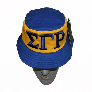 Customizable Sorority Sigma Gamma Rho Greek Letter Logo Novelty Bucket <strong>Hat</strong> Multi Color SGR Sorority Bucket <strong>Hat</strong> Gold <strong>Khaki</strong> - Product Image 5