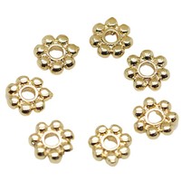 Accessoires de bijoux DIY, entretoises en forme de fleur de prunier plaquées or 14 carats, 5,5 mm, fournitures pour la fabrication de colliers et de bracelets faits à la main