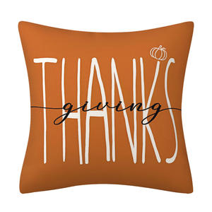 Housse de coussin en feuille d'érable de citrouille carrée de haute qualité Design peint pour la maison pour Thanksgiving automne taies d'oreiller housses de coussin - Product Image 5