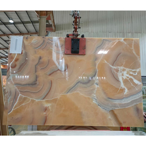 TMZ STONE ODM OEM Yellow Polished Big Slab Red Dragon Onyx <b>Marble</b> Waterproof for Hotel Walls and Background with Graphic Design - Product Image 6