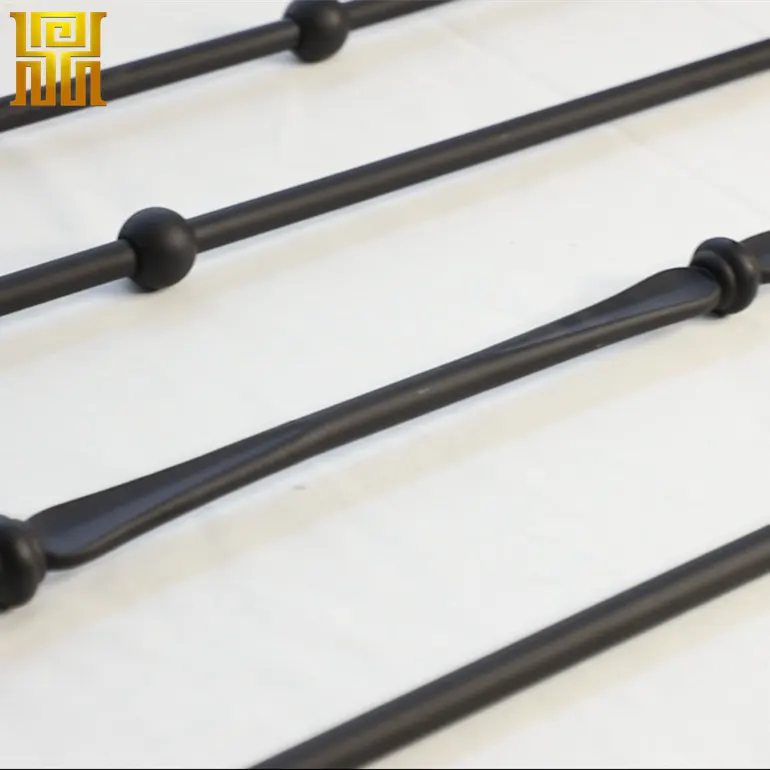Vintage Decorative Style Iron Balusters for Staircases and Decks-Decorative Metal Balusters with Hollow Single Baskets