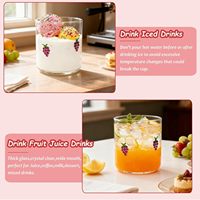 Verres à cocktail soufflés à la main en forme de raisin |   Verres à boire de style rétro, compatibles lave-vaisselle, pour femmes et soirées entre amies