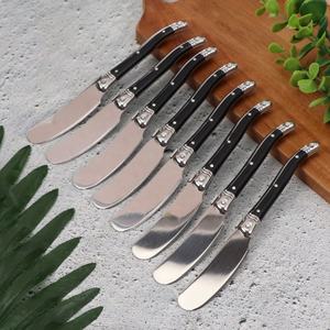 Coltello per Burro Laguiole con Manico in Plastica Nera e Lama in Acciaio Inossidabile, Ecologico, Leggero, Durevole, Lavabile Solo a Mano - Product Image 6
