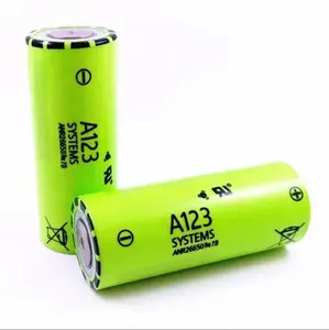 Bateria de lítio de alta potência a123 26650, 3.2v, 2500mah, a123, anr26650