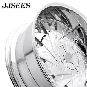 JJSEES Deep Dish Chrome Ruedas de coche personalizadas 2 piezas 19 20 21 22 23 24 26 pulgadas 6x135 8x170 8x180 Ruedas para <span class=keywords><strong>Jeep</strong></span> New Condition - Product Image 4