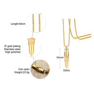 Moda <span class=keywords><strong>bullet</strong></span> kül kolye hip hop özel kolye kremasyon için süblimasyon urn kolye kül - Product Image 2